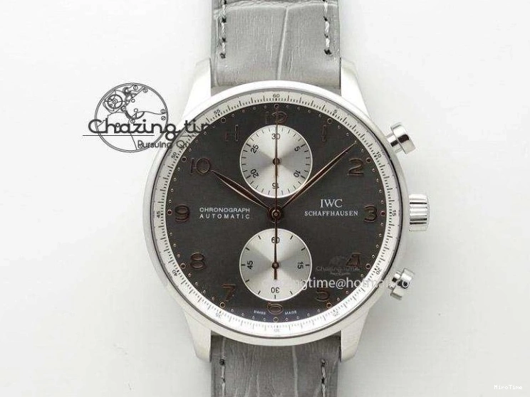 MIROTIME 0701 Portuguese Fa Jones IW544203 SS GSF 1:1 Best Edition White Dial On Leather Strap Trendsetting 7235